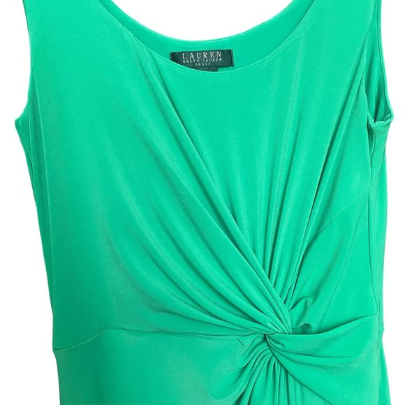 Vintage Rare Ralph Lauren Wedding Guest Elegant Scoop Knot Emerald Maxi Dress 8 - Picture 2 of 13